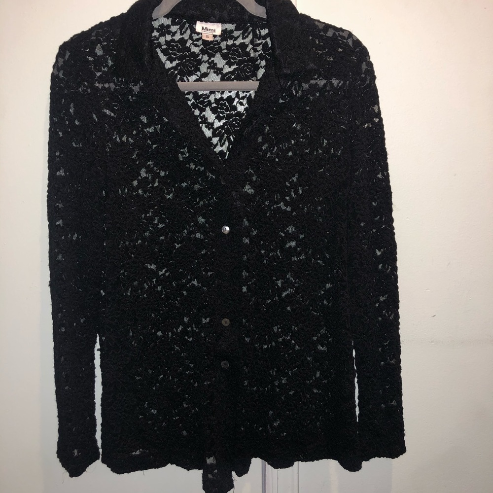 Lace button up cardigan